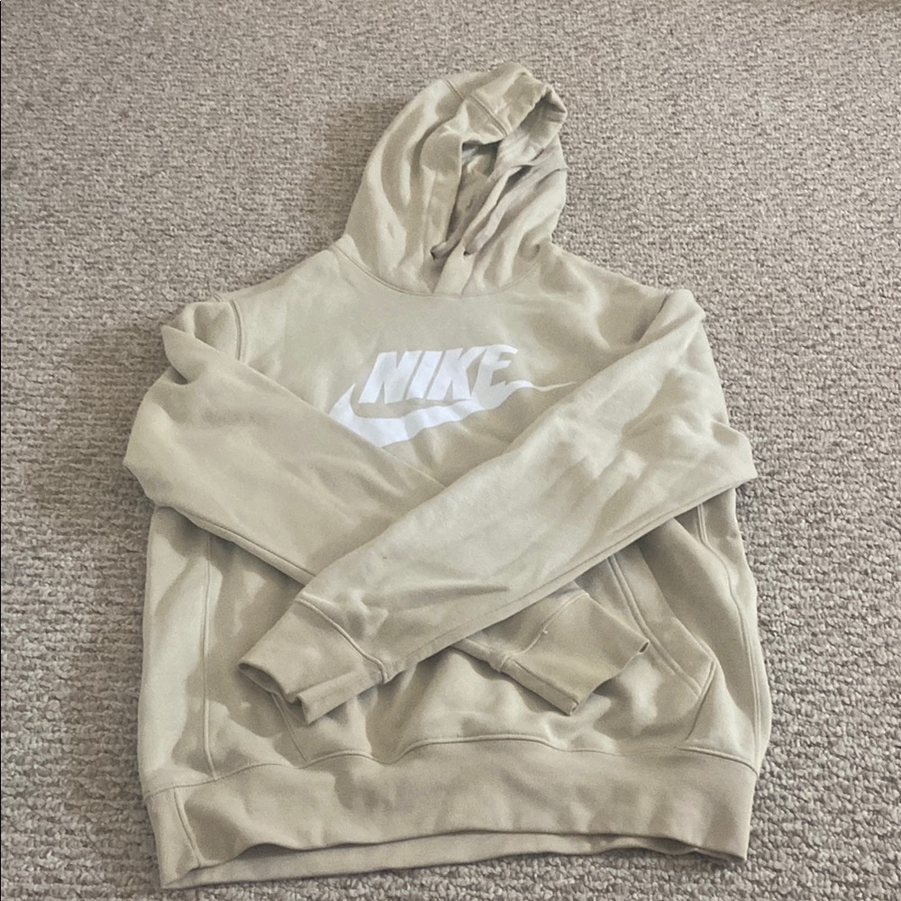 Nike Sand Hoodie with White Logo